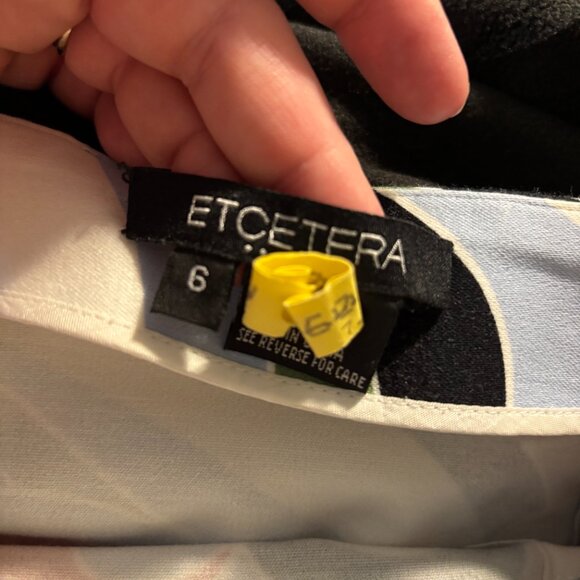 Etcetera Women's Colorful Abstract-Patterned Mini Skirt ~ Size: 6 - Picture 3 of 3